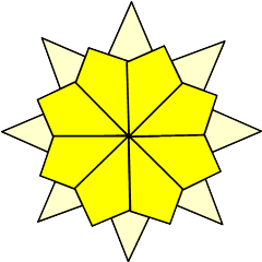 kite fold medallion example